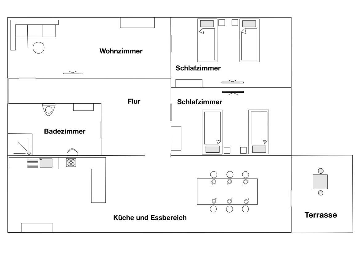 Moderne Ferienwohnung Klosterblick Guxhagen Eksteriør billede